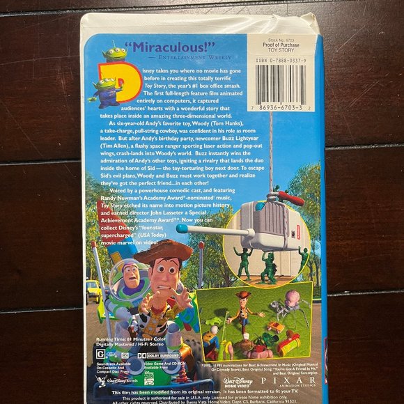 Toy Story VHS - Picture 3 of 4